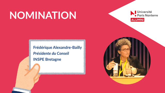 Nomination : Frédérique Alexandre-Bailly
